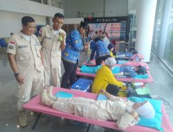 PNS Kodim 0735 Surakarta Ikuti Donor Darah Dalam Rangka HUT ke-53 Korpri