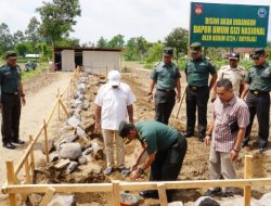 Kodim 0724/Boyolali Laksanakan Peletakan Batu Pertama Pembangunan Dapur Umum Gizi Nasional