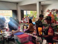 Antisipasi Lonjakan Harga Sembako, Babinsa Koramil 16/Miri Pantau Pasar dan Kios