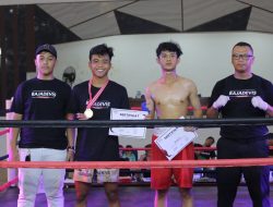 Atlet Kickboxing Pasmar 3 Raih Medali Emas Dalam Kejuaraan Open Tournament Raja Devis Kickboxing Championship 2024