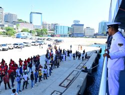 Tiba di Port Moresby Harbour, Komandan Pasmar 3 Disambut Dubes RI PNG dan Staf KBRI