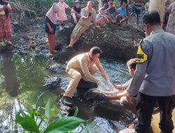 Polres Loteng Olah TKP Penemuan Mayat Bayi di Saluran Sungai di Kecamatan Praya Tengah