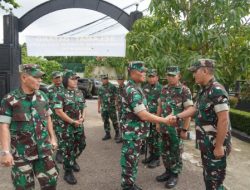 Cek Kondisi Satuan, Danrem 042/Gapu Tinjau Markas Denbekang dan Ajenrem