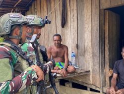 Komsos Marinir Habema Disambut Gembira Warga Kiribun