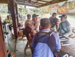 Melalui Anjangsana, Satgas Yonzipur 5/ABW Dengarkan Aspirasi Masyarakat Desa Seriang