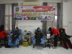 Peringati HUT ke-63, Kowad Kodam II/Swj Gelar Donor Darah