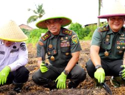 Pangdam II/Swj Hadiri Launching Gugus Tugas Polri Mendukung Ketahanan Pangan Melayani Tingkat Nasional