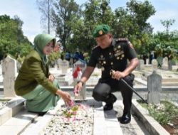 Peringati HUT ke-61 Korem 083/BDJ, Dandim 0818 Malang-Batu Ikuti Ziarah ke TMP Soeropati