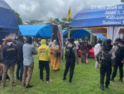 Pengamanan Kampanye Terbuka Paslon Cagub dan Cawagub di Kota Raha Berlangsung Kondusif