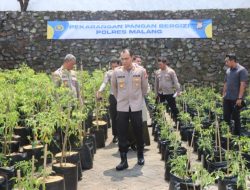 Dukung Ketahanan Pangan, Polres Malang Manfaatkan Lahan Tidur Jadi Lahan Produktif