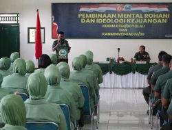 Kodim Boyolali Terima Pembinaan Mental dan Ideologi dari Tim Bintal Kodam IV/Diponegoro