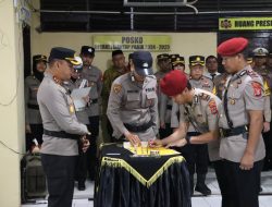 Kapolres AKBP Restu Wijayanto Pimpin Sertijab dan Kenal Pamit PJU Polres Pelabuhan Makasar
