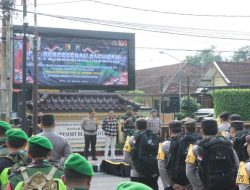 Polres Blitar Kota Gelar Apel Pergeseran Pasukan Pengamanan Pilkada Serentak 2024