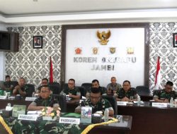 Via Vicon, Danrem 042/Gapu Ikuti Rakor PAM Pilkada Serentak 2024 dan Evaluasi Program Unggulan TNI AD