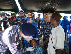 Peringati Hari Armada RI 2024, Koarmada III Gelar Bakti Kesehatan dan Bakti Sosial di Kampung Maibo