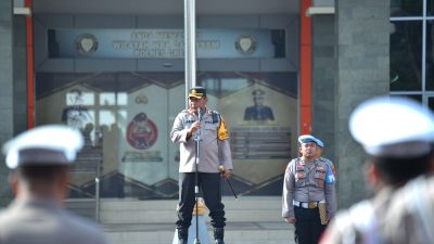 Kapolres Gresik Pastikan Pengamanan Pemungutan Suara di TPS Berjalan Aman
