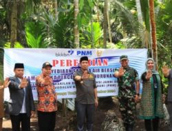 Tanggulangi Stunting, Kodim 0419/Tanjab Bersama PNM Resmikan Sarana Air Bersih di Desa Bunga Tanjung