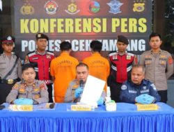 Polres Aceh Tamiang Tangkap Dua Tersangka Pembakar Ekskavator