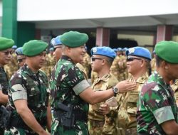 Hadiri Upacara Penyambutan, Danrem Gapo Apresiasi Satgas Kizi TNI yang Telah Harumkan Nama Kodam II/Sriwijaya