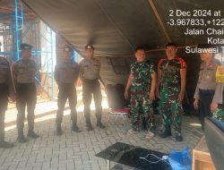 Pastikan Kondusif, Personel Subsatgas Lakukan Patroli di Kantor KPU dan Bawaslu Provinsi Sulawesi Tenggara