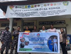 Bentuk Kepedulian TNI AL, KRI Layaran-854 Ulurkan Tangan Bantu Korban Erupsi Gunung Lewotobi