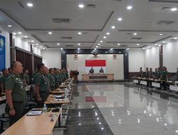 Kasdam Iskandar Muda Pimpin Reviu Penilaian Reformasi Birokrasi Kodam TA 2024