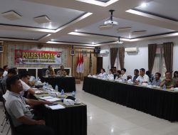 Kapolres Landak Gelar Rapat Lanjutan Validasi Data Lahan Program Ketahanan Pangan