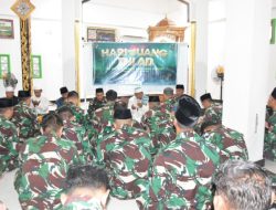 Peringati Hari Juang TNI AD 2024, Satgas Pamtas Yonarmed 11 Kostrad Gelar Doa Bersama