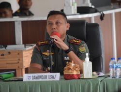 Danrindam II/Swj Terima Paparan Rencana Operasional Pendidikan Bintara TNI AD 2024