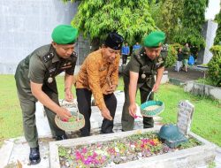 Jelang Hari Juang Kartika TNI AD ke-79, Kodim 0825/Banyuwangi Ziarah dan Tabur Bunga di TMP