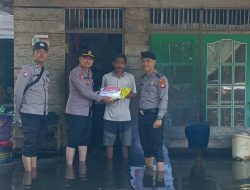 Gelar Baksos, Polsek Segedong Salurkan Bantuan ke Warga Terdampak Banjir