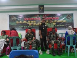 Peringati Hari Juang TNI AD ke-79, Korem 181/PVT Gelar Donor Darah