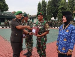 Wujud Peduli, Dandim 0411/KM Berikan Alat Tensimeter untuk Cek Kesehatan Prajurit
