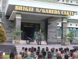 Jam Komandan, Begini Arahan Danbrigif 8/GC ke Prajurit Petarung Garuda Cakti