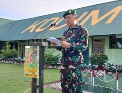 Pimpin Upacara Bendera 17-an, Letkol Arm Edi Yulian Budiargo Bacakan Amanat Pangdam XIII/Merdeka