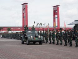 Jelang Hari Juang Infanteri ke-76, Kodam II/Swj Gelar Upacara Geladi di Pelataran BKB Palembang