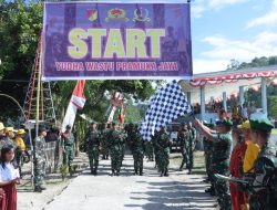 Peringati Hari Infanteri ke-76, Kasrem 132/Tadulako Pimpin Pelepasan Peleton Beranting Yudha Wastu Pramuka Jaya