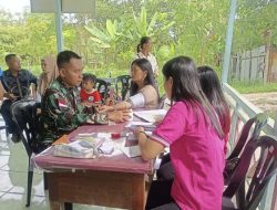 Peduli Kesehatan Warga Perbatasan, Pos Mentari Berkolaborasi dengan Puskesmas Gelar Posbindu PTM