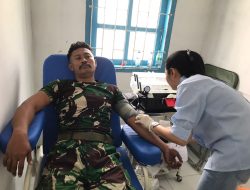 Satgas Habema Gelar Donor Darah di Yahukimo