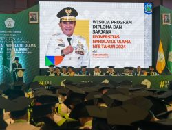 Hadiri Wisuda UNU NTB, Pj Gubernur Berpesan Ciptakan Lapangan Kerja