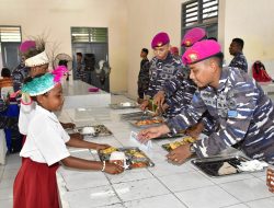 Cegah Stunting, Dapur Umum Pasmar 3 Gelar Makan Bergizi Gratis