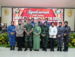 AKBP Sinta dan Ipda Dewi Sartika Hadiri Syukuran HUT ke-63 Kowad di Makodam II/Swj