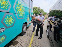Demi Keselamatan Wisatawan, Polres Batu Ramcek dan Tes Urine Sopir Bus Pariwisata