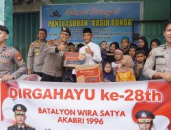 Peringati 28 Tahun Pengabdian, Alumni Akpol 1996 Polda Sumsel Berbagi Kasih dengan Anak-anak Panti Asuhan