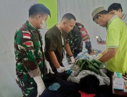 Satgas Yonif 141/AYJP Bersama Yayasan Gerak Bareng Gelar Khitanan Massal untuk Anak Perbatasan