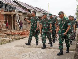 Wakasad Tinjau Pembangunan Rumah Dinas Prajurit dan Urban Farming Taman Aspirasi Kodam II/Swj