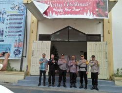 Kasatgas Humas Ops Lilin Musi 2024 Pantau Ibadah Natal dan Cek Pospam
