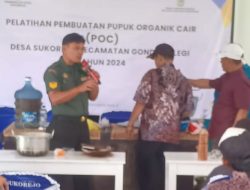 Melalui Pelatihan Pembuatan POC, Babinsa Gondanglegi Satukan Petani Sukorejo untuk Pertanian Maju