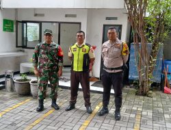 Babinsa Koramil 03/Serengan Bersama Bhabinkamtibmas Himbau Security Laksanakan Tugas dengan Penuh Tanggung Jawab