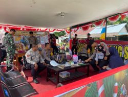 Karendal Ops Bersama Pejabat Operasi Lilin Kapuas Polres Singkawang Tinjau Pos Pengamanan